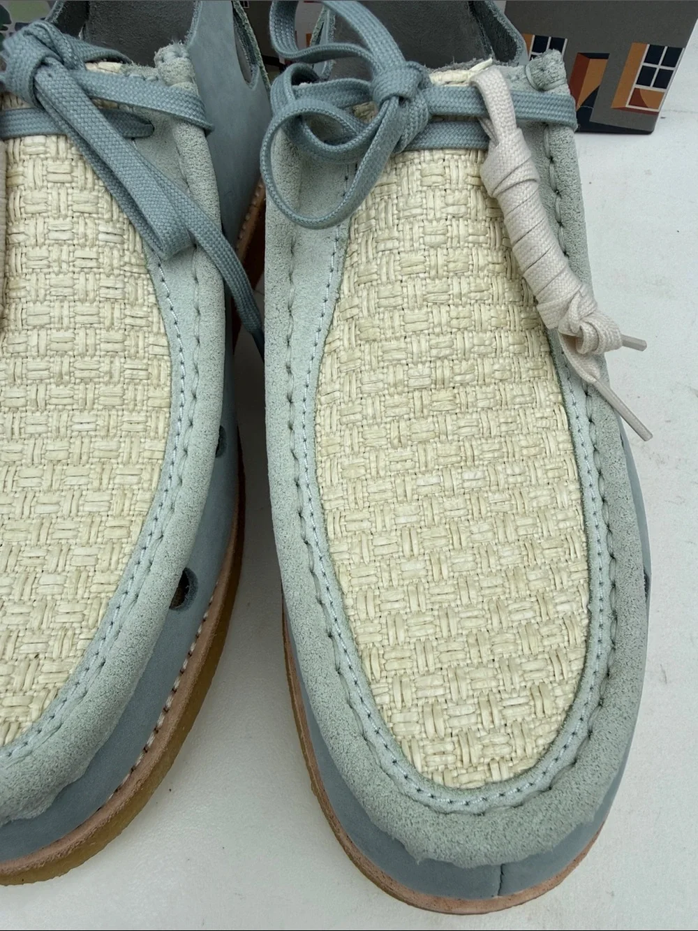 Clarks pale blue